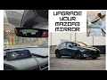 Frameless autodimming Homelink rear view mirror upgrade for Mazda3 Installation and results