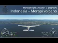 Virtual Flight The Merapi volcano on Java Indonesia Microsoft Flight Simulator