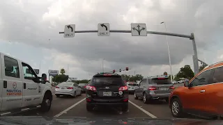 Driving through Holiday Florida