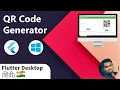 QR Code Generator Windows App in Flutter Desktop Technical in Hindi