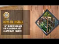 How-to Install Black Cast Aluminum Fence Gate Insert ACW54 Nuvo Iron