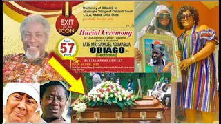 tears as actor daddy sam obiago is buried amist weeping wife as actor ruth eze mourns nollywood