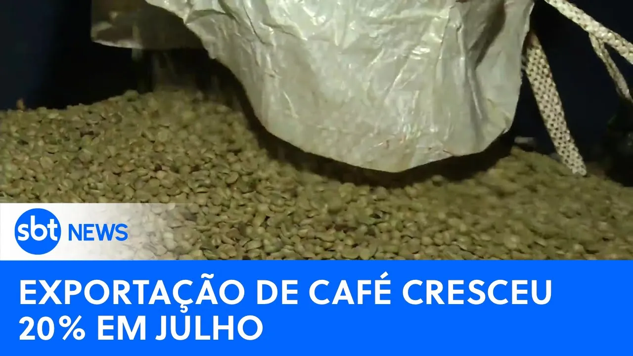 Brasil exportou 3 milhões de sacas de café em julho | #SBTNewsnaTV (14/08/23)
