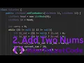 2 Adding Two Numbers LeetCode Step-by-Step Solution Add Two Numbers Explained in Detail