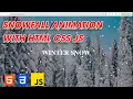 How to create snowfall effect using HTML CSS and JS Snow Falling Animation Using CSS