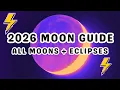 2026 New Moons Full Moons Eclipses Complete Lunar Astrology Guide Moon Energy 2026
