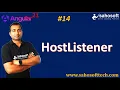 HostListener in Angular 21 Application Angular 21 Tutorials in Hindi