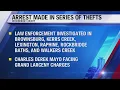 33-year-old arrested in connection to thefts across Rockbridge County