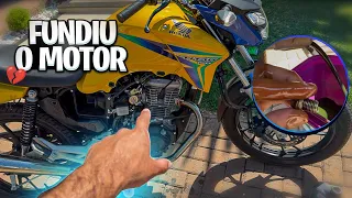 MINHA MOTO FUNDIU O MOTOR!?