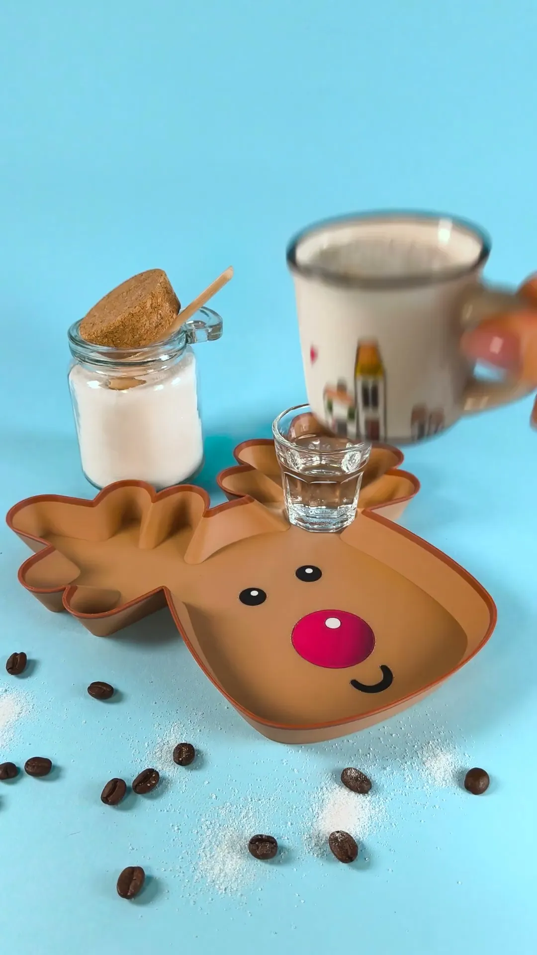 Rudolph Tray, Christmas Reindeer  - Go Wild Tray Collection