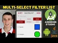 How to Filter List View by Multiple Fields Android Studio Tutorial Multi Select Filter Buttons