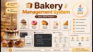 Bakery Management System Using Java Complete Java OOP Project Menu-Driven Application Tutorial