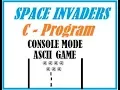 C Programming simple Space Invaders Game Switch case 2D arrays basic coding
