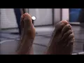 Shaq shows his feet on NBA tnt