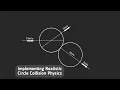 Circle Collision Detection Physics Collision Resolution JavaScript HTML5 Canvas Project