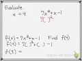 Substitution Function Notation