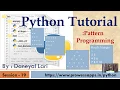 Python Tutorial for Beginners Pattern Programming in Python