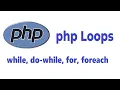 PHP Loops while loop do-while loop for loop foreach loop php for beginners