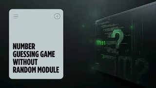 Number Guessing Game in Python Without Random Module Python Beginner Project