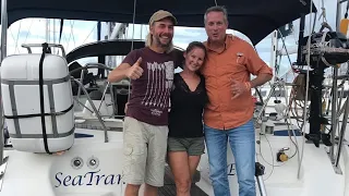 New Batteries and welcome in Shelter Bay Marina – EP 109 Sailing Seatramp