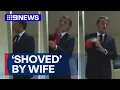 Download Lagu French president downplays moment his wife 'shoved' him in the face | 9 News Australia