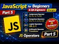 JavaScript for Beginners QA Bangla - Part 5 Assignment Comparison Logical Operators