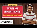 Types of Inheritance OOPS JAVA SERIES Episode 17