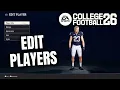 How to Edit Players in College Football 26 Dynasty