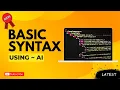 Basic Python Syntax Using AI Learn Python Fast with AI Tools For Beginners