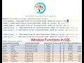 Window Functions RowNumber Rank DenseRank Lead Lag in SQL