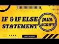 Condition statements - if and if else statements complete in Web Coding With Bilal