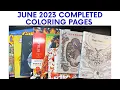 June 2023 Completed Coloring Pages Finished Coloring Pages