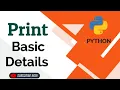 Print name phone number email address and date of birth using python program