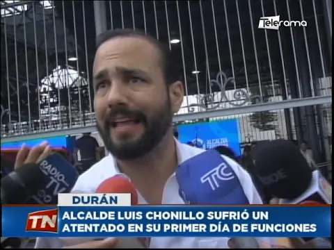 Alcalde Luis Chonillo sufrió un atentado en su primer día de funciones