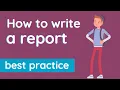 How to write a report - tips for school success
