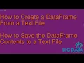 How to create a dataframe from a text file
