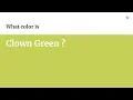 Clown Green color hex color - Green color