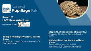 TARGETjobs Pupillage Fair - Pupillage what you need to know