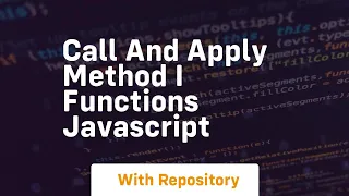 Call and apply method i functions javascript