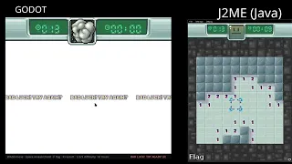 Godot Rev Engineered Absolute Minesweeper J2ME recreation ground up rewrite Claude assisted