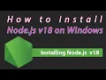 How To Install Node JavaScript Runtime Environment on Windows