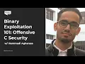 Binary Exploitation 101 Offensive C Security with Hammadi Agharass BlaBlaConf 2021