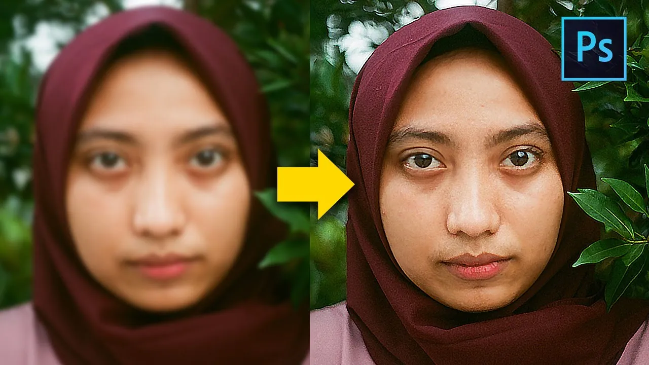 [ Photoshop Tutorial ] FIX BLUR PHOTO in 2 Minute using Photoshop