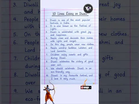10 lines on Diwali | Essay on Diwali | Diwali par essay 10 lines in english | Essay Diwali English |