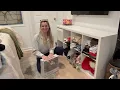Criusia Storage Cubes - 13 Inch Heavy Duty Fabric Storage Bins for Shelves Closet Cube Organizer