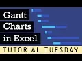 Making Gantt Charts in Excel - How To Free Tutorial