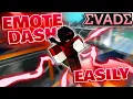 How to EMOTE DASH easily in evade PC
