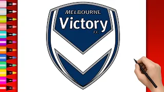 How to Draw Melbourne Victory logo | Easy Step by Step Drawing