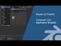 Blender 2 8 Command line load application template on startup