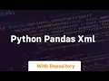 python pandas xml